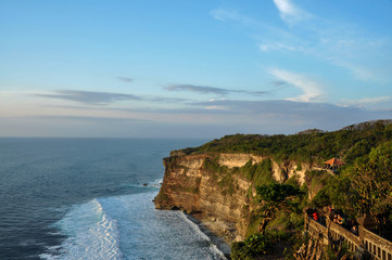 Beautiful view of ocean in Uluwatu on Bali