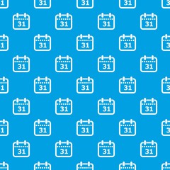 Modern calendar pattern vector seamless blue repeat for any use