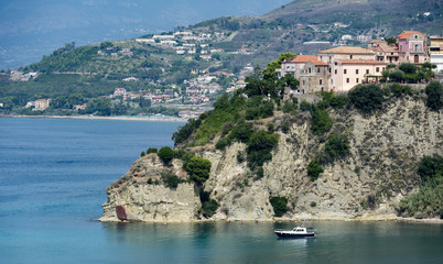 Naklejka premium View of the village of Agropoli, Italy