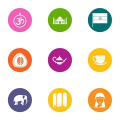 Herald icons set. Flat set of 9 herald vector icons for web isolated on white background