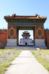 Gate Tower of ZhaoXi Tomb in the Eastern Royal Tombs of the Qing Dynasty, china