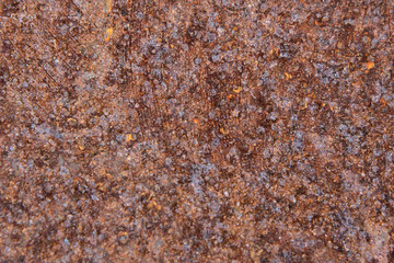Rust on steel plate