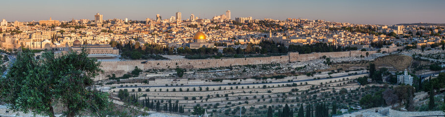 Fototapeta premium Ładna panorama miasta Jerozolimy