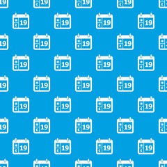 Weather calendar pattern vector seamless blue repeat for any use