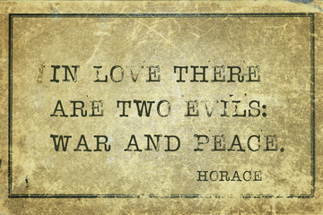 two evils Horace