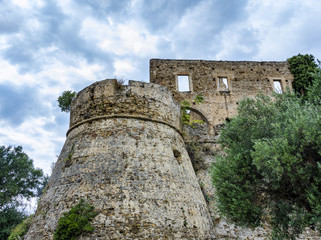 Fototapeta na wymiar Medieval ruin fortress