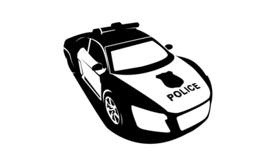 Police car vector