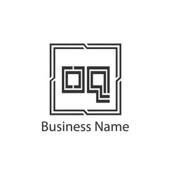 Initial Letter OQ Logo Template Design