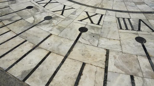 Sundial. Shooting in the summer.