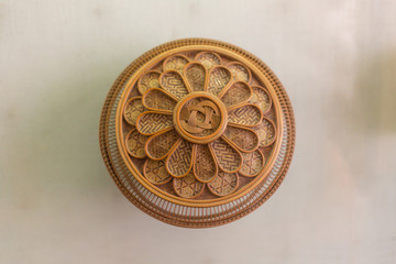 Wicker placemat surface top view texture I