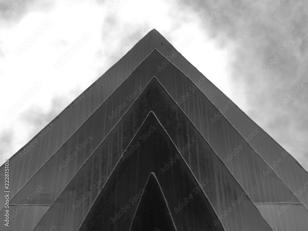 Leinwandbilder abstract background architecture lines. modern architecture detail