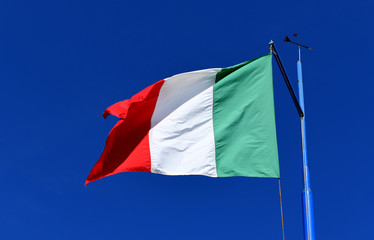 Waving Italian flag