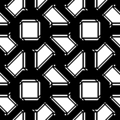 Design seamless monochrome geometric pattern