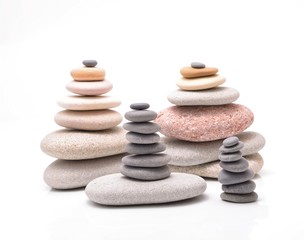 Fototapeta na wymiar Pile of stacked stones. Zen rocks