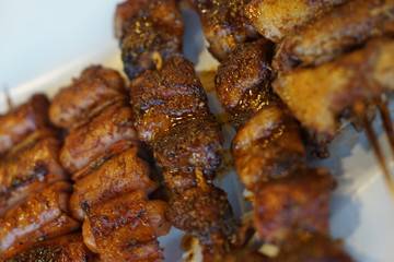 thai barbecue mala on paper