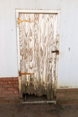 A Damaged Outside Shed Door