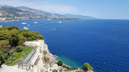 Sea view of Monaco city