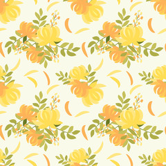 Materiał do szycia Sweet flowers seamless pattern.