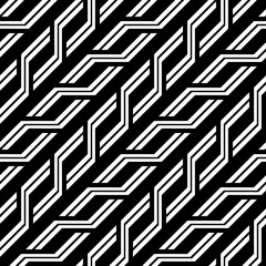 Design seamless monochrome zigzag pattern