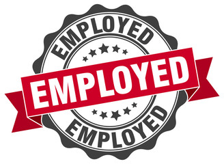 Obraz premium employed stamp. sign. seal