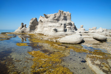 Beautiful landscape at Mingan in Quebec in Canada