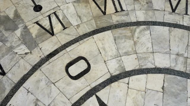 Sundial. Shooting in the summer.