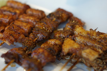 thai barbecue mala on paper