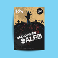 Halloween sale poster