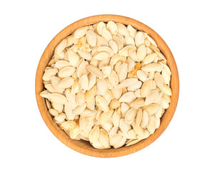 Pumpkin seeds in bowl