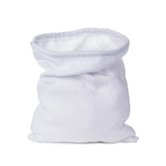 One White empty bag isolated on white background