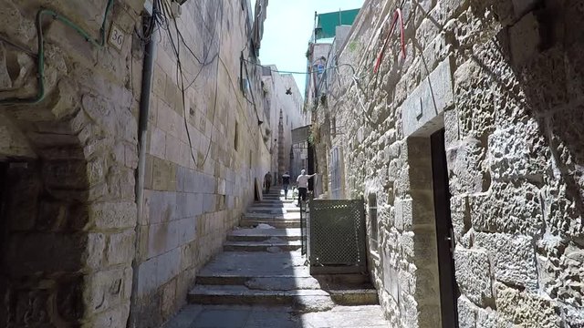 The streets of the Оld city of Jerusalem