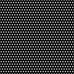 seamless background of white polka dots on black