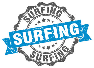 surfing stamp. sign. seal