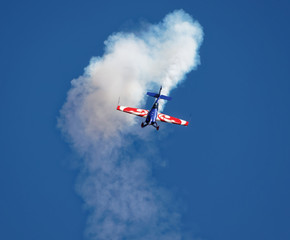 Fototapeta na wymiar Amazing race of aerobatics 