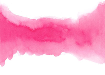 Abstract Watercolor On White Background. Hand Painted Illustration.