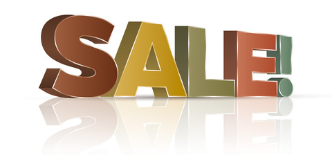 Sale autumn promotional sign