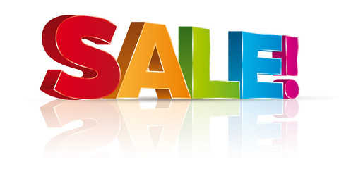 Sale spring promotional logo