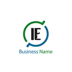 Initial Letter IE Logo Template Design