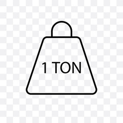 tonne icon isolated on transparent background. Simple and editable tonne icons. Modern icon vector illustration.