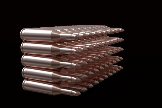 Bullets 3D render