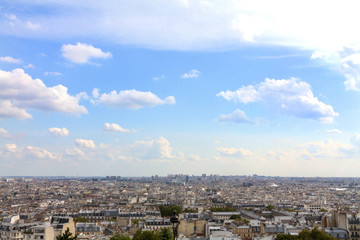 Fototapeta na wymiar Paris overview from Montmartre