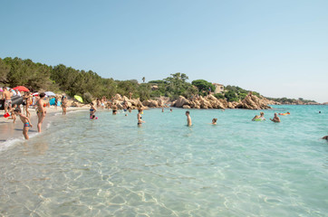 plage de Capriccioli en Sardaigne