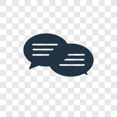 Conversation vector icon isolated on transparent background, Conversation logo design