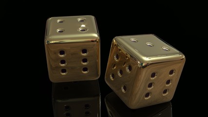 Golden Gaming dices 