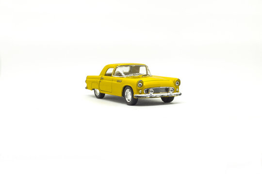 Used yellow american toy car © Panpiki