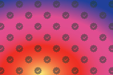 Social nets emoji check web buttons isolated on background.