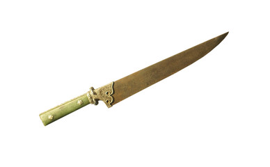 Ancient dagger, knife isolated