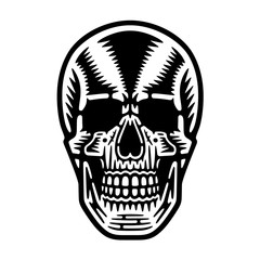  Retro cool skull.