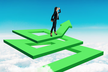 Fototapeta premium Success and growth concept