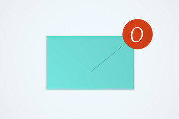 Blue app envelope